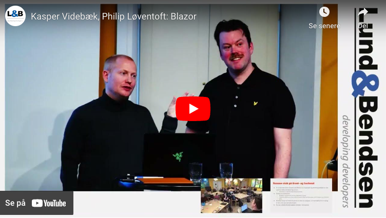 Kasper Videbæk, Philip Løventoft: Blazor