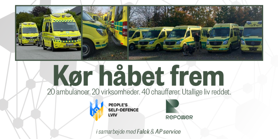Lund&Bendsen støtter “Kør håbet frem” – vi har klargjort en ambulance til Ukraine