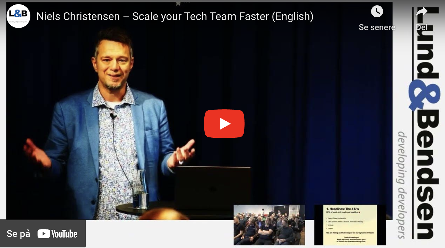 Niels Christensen: Scale your Tech Team Faster
