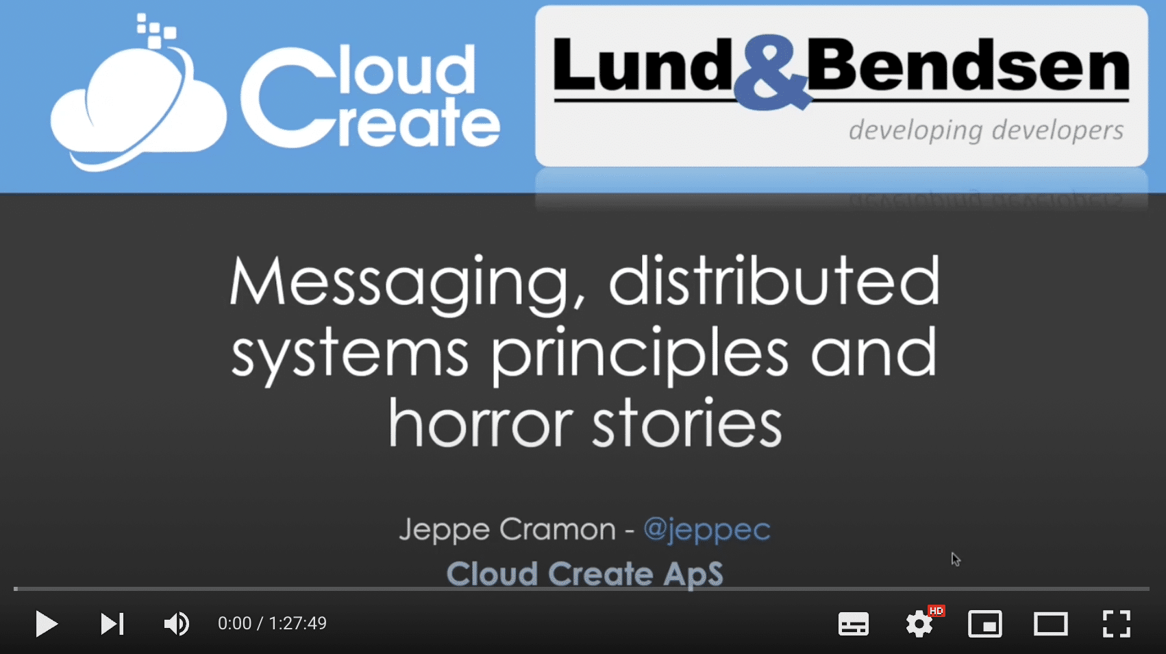 Jeppe Cramon: Messaging, Distributed systems principles and horror stories